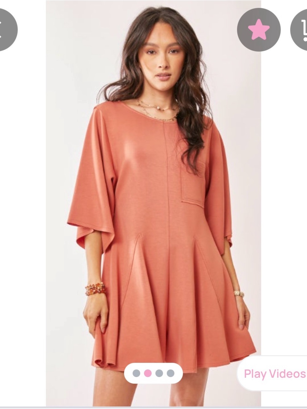 Davi & Dani Women’s Salmon Short-Sleeve Scuba Romper.